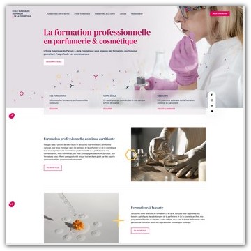 Illustration formation pro Ecole du Parfum