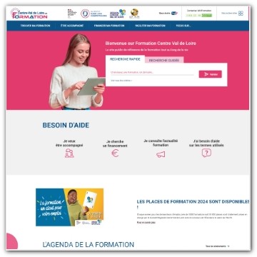 Illustration du site Formation Centre-Val de Loire