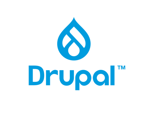 Logo CMS Drupal bleu