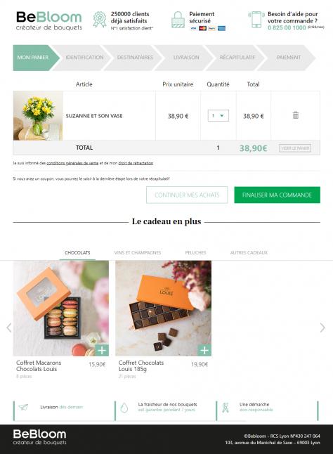 BeBloom - Panier d'achat