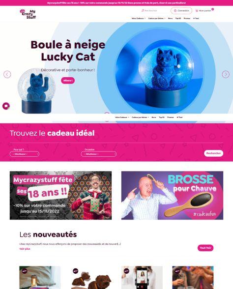 Mycrazystuff.com : page d'accueil