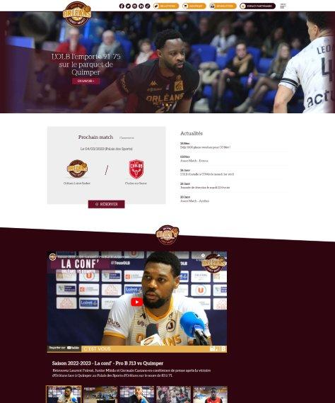 OLB : Site Internet (Page d'accueil)