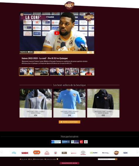 OLB : Site Internet (Page d'accueil)