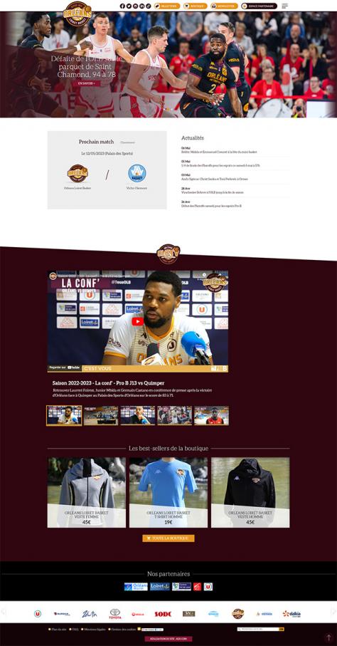 page accueil site internet OLB