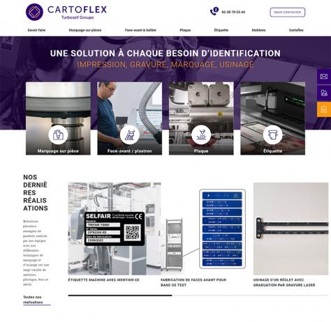 Cartoflex Marquage Laser (Industrie) : page accueil