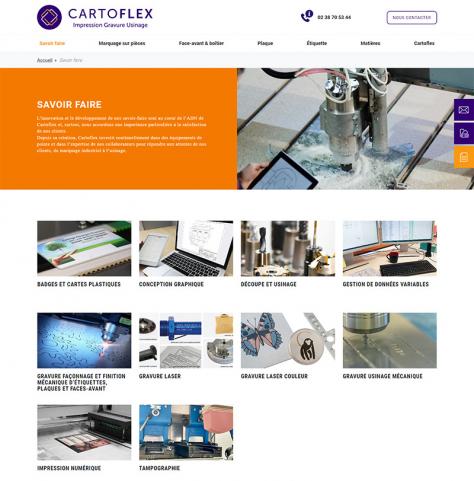 Cartoflex Marquage Laser (Industrie) : page catégorie