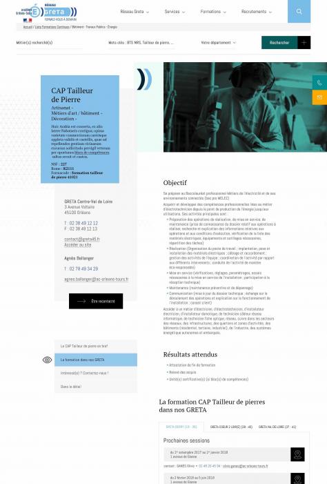 GRETA - Fiche formation