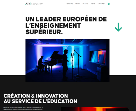 AD Education page d'accueil