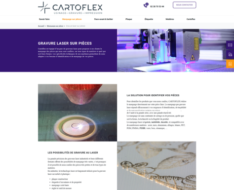 Cartoflex Marquage Laser (Industrie) - Page produit