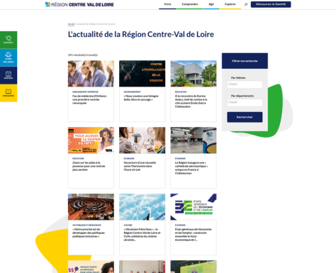 Région Centre Val de Loire - L'agenda